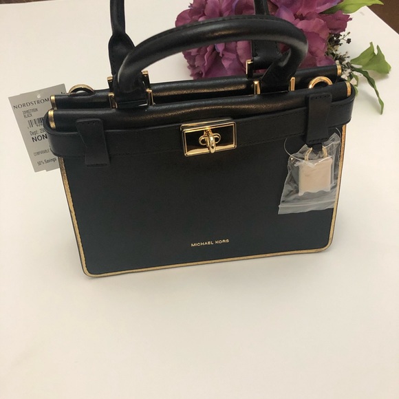 SOLD Micheal Micheal Kors Tatiana Leather Satchel - Picture 3 of 8